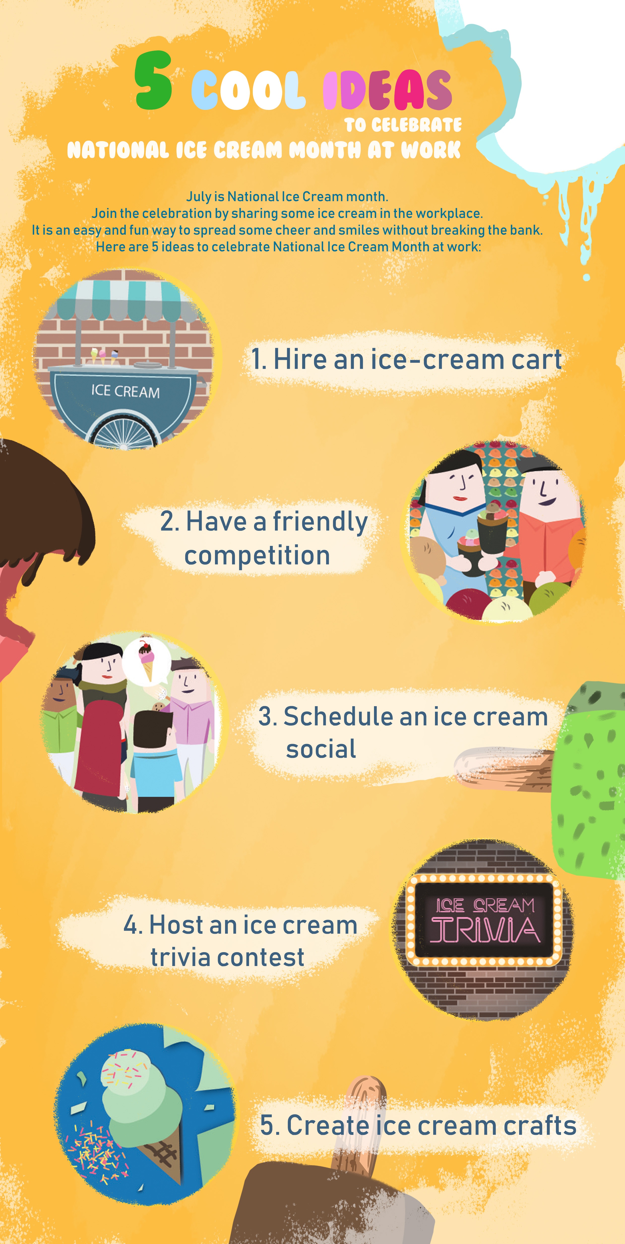 5 Cool Ideas To Celebrate National Ice Cream Month At Work